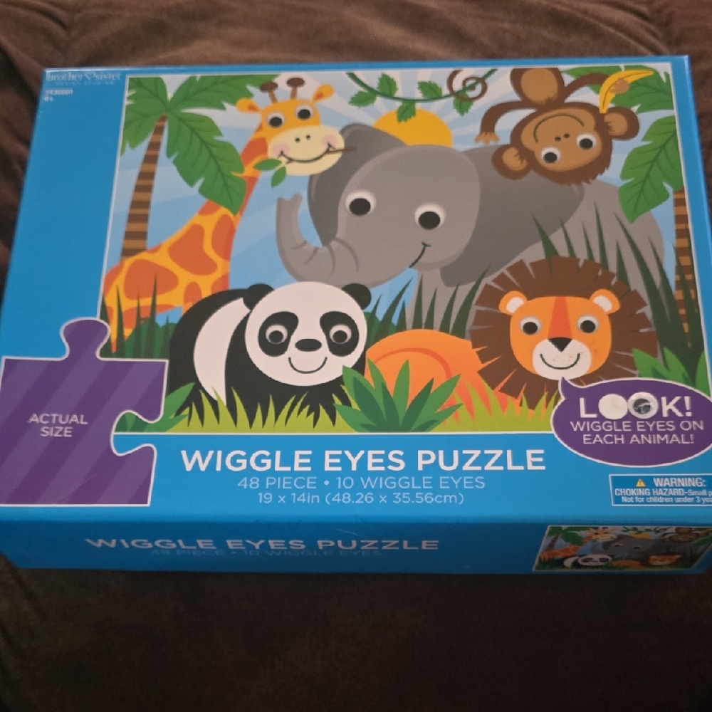 Wiggle Eyes Puzzle - 48 Piece Animal Puzzle